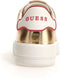 GUESS Rockies8 - Lage Dames Sneakers - Rode details - Platinum (40)
