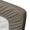 Ten Cate Hoeslaken - Hoeslaken Topper 160x200 - Katoensatijn 200TC - Strijkvrij - Taupe