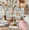 Dutch Decor - ROSIE - Sierkussen rond Ø45 cm Muted Clay - velvet - roze