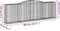 vidaXL - Schanskorven - 5 - st - gewelfd - 400x50x120/140 - cm - ijzer