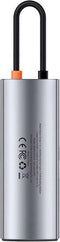 Baseus Metal Gleam - 7-in-1 USB-C Hub - 100W Power Delivery 5Gbps - Grijs