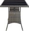 vidaXL - Tuintafel - 170x80x74 - cm - poly - rattan - grijs