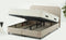 Dreamhouse® Rondo Boxspring met Opbergruimte – Bed - 140 x 200 cm - Velvet Beige - Complete boxspring