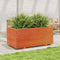 vidaXL - Plantenbak - 110x60x49,5 - cm - massief - grenenhout - wasbruin