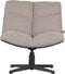 WOOOD Vinny Draaifauteuil - Bouclé - Zand - 80x75x75