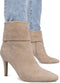 PS Poelman HAILEY - Enkellaarsjes - Suède - 9 cm naaldhak - Taupe