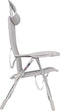 Crespo AL/206 - Strandstoel - Compact - Verstelbaar in 7 standen - Licht grijs