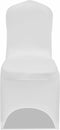 vidaXL - Stoelhoezen - stretch - 24 - st - wit