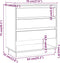 vidaXL - Dressoir - 70x41x75 - cm - bewerkt - hout - gerookt - eikenkleurig