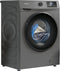 Bomann WA 7185 T - Wasmachine - 8KG - 1400 toeren - 15 programma's - Stoomfunctie - Grijs