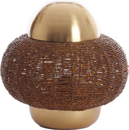 Light & Living Tafellamp Cetara - Kralen - 26cm - Bruin