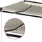 vidaXL - Luifel - handmatig - uittrekbaar - met - LED - 350x250 - cm - crèmekleurig