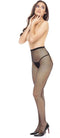 Rene Rofe Crotchless fishnet pantyhose