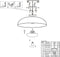 Anne Lighting Brassi - plafonniere - E27 - Ø 42cm - brons - dimfunctie