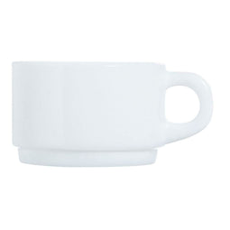 Mokkenset Luminarc Apilable Wit 280 ml Stapelbaar (6 Stuks)