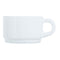 Mokkenset Luminarc Apilable Wit 280 ml Stapelbaar (6 Stuks)