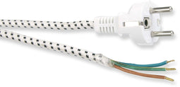 Goobay NK 109 T-300 - Stroomsnoer voor strijkijzer - 300 cm - Wit Zilver