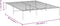 vidaXL - Bedframe - metaal - zwart - 140x200 - cm