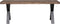House Nordic Bankje - Gerookte Olie-Eikenhout - Zwart - 120cm - Bank Toulon