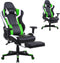 Gamestoel Tornado Relax - bureaustoel - met voetsteun - ergonomisch - zwart groen