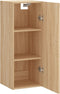 vidaXL - Wandkast - 34,5x34x90 - cm - bewerkt - hout - sonoma - eikenkleurig