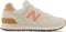 New Balance 574 - Lage Sneakers - Suède met mesh - Crème - Licht oranje