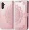 iMoshion Hoesje Geschikt voor Samsung Galaxy A13 (5G) / A04s Hoesje Met Pasjeshouder - iMoshion Mandala Bookcase - Rosé Goud