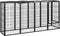 vidaXL - Hondenkennel - 10 - panelen - 50 - x - 100 - cm - gepoedercoat - staal - zwart