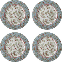 Laura Ashley Stockbridge Collectables Bordenset 4 persoons servies - Kerstservies - Geschenkverpakking - Ø 23 cm