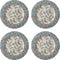 Laura Ashley Stockbridge Collectables Bordenset 4 persoons servies - Kerstservies - Geschenkverpakking - Ø 23 cm