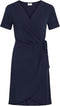 VILA VINAYELI SS KNEE WRAP DRESS - Dames Jurk - V-hals - Maat L