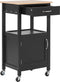 Beliani SIENA - Keukentrolley - Zwart - MDF