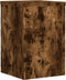 vidaXL - Plantenstandaards - 2 - st - 20x20x30 - cm - bewerkt - hout - gerookt - eiken