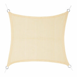 Schaduwdoeken Faura Beige 3,6 x 3,6 m Vierkant