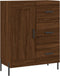 vidaXL - Dressoir - 69,5x34x90 - cm - bewerkt - hout - bruin - eikenkleur
