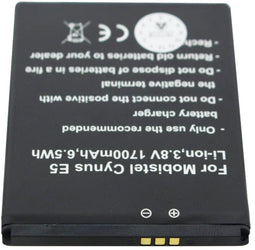 Batterij geschikt voor de Mobistel Cynus E5 batterij Cynus E5 4G E500615050011476