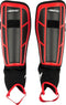Avento Pro-Style Scheenbeschermers - Anatomisch - Rood/Zwart - Maat L (1 paar)