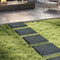 Coast Stapstenen Grijs – Set van 8 Tuintegels met 32 Grondpennen – 39,5 x 39,5 cm