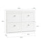 SoBuy FSR79-W - Schoenenkast - Ruimte voor 16 paar schoenen - Wit - 105x24x83 cm