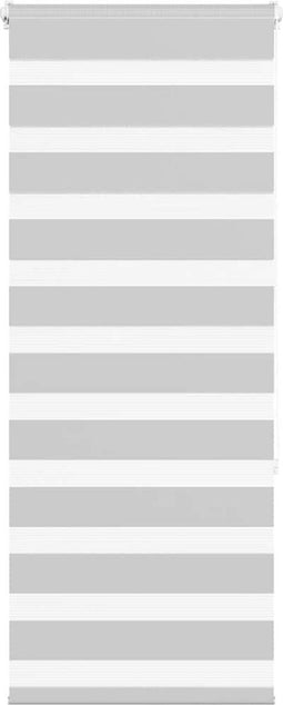 vidaXL - Zebra - rolgordijn - 55x150 - cm - stofbreedte - 50,9 - cm - lichtgrijs