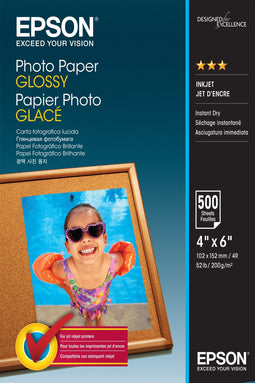 Epson Photo Paper Glossy - 10x15cm - 200 g/m² - 500 Vellen (500 stuks)