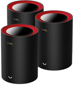 Cudy M3000 - Mesh-systeem - Wi-Fi 6 2402 Mbit/s - Zwart (3-pack)