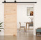 vidaXL - Schuifdeur - 100x1,8x204,5 - cm - massief - grenenhout - wit