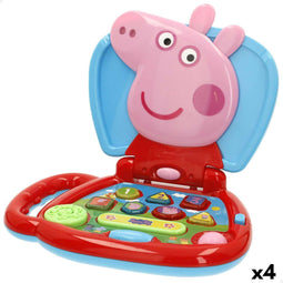 Peppa Pig - Speelgoedcomputer - Licht Geluid - Multicolour (4 stuks)