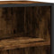vidaXL - Dressoir - 68x35x76 - cm - bewerkt - hout - en - metaal - gerookt - eiken
