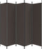 vidaXL - Kamerscherm - met - 6 - panelen - 300x200 - cm - stof - bruin