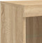 vidaXL - Dressoir - met - LED-verlichting - 81x37x100 - cm - sonoma - eikenkleurig
