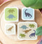BEAU by Bo A Little Lovely Company Back to school set - Drinkfles RVS/4 Snackdozen/Bentobox - Dinosaurussen