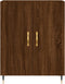 vidaXL - Dressoir - 69,5x34x90 - cm - bewerkt - hout - bruin - eikenkleur