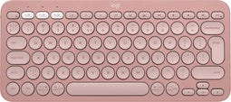 Logitech Pebble Keys 2 K380s - Draadloos Toetsenbord - Bluetooth - Tonal Rose